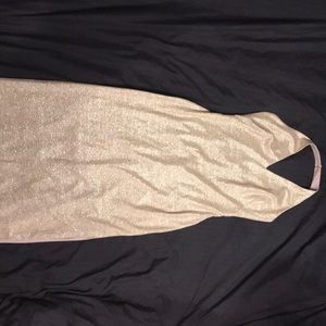 Lauren Ralph Lauren Women’s Metallic V-Neck Dress